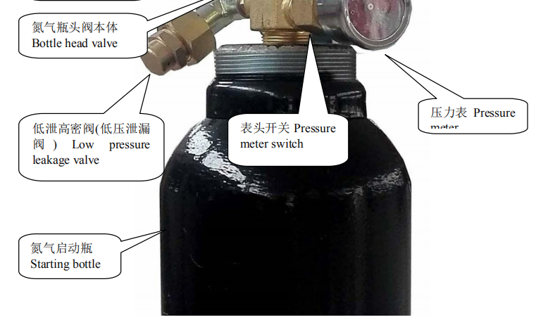 七氟丙烷灭火系统氮气启动瓶结构组成